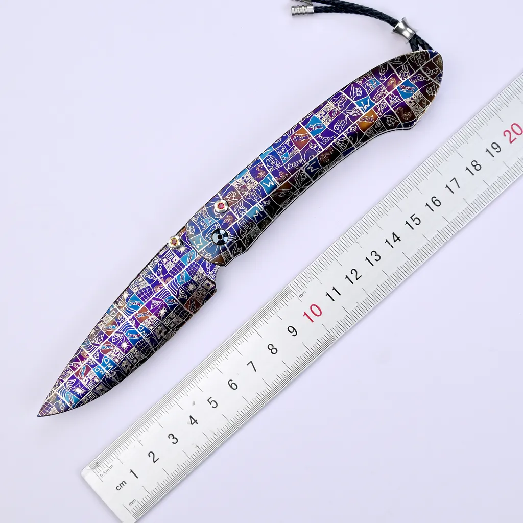 Egyptian Pharaoh Mosaic Knife — Folding Knives, Premium steel