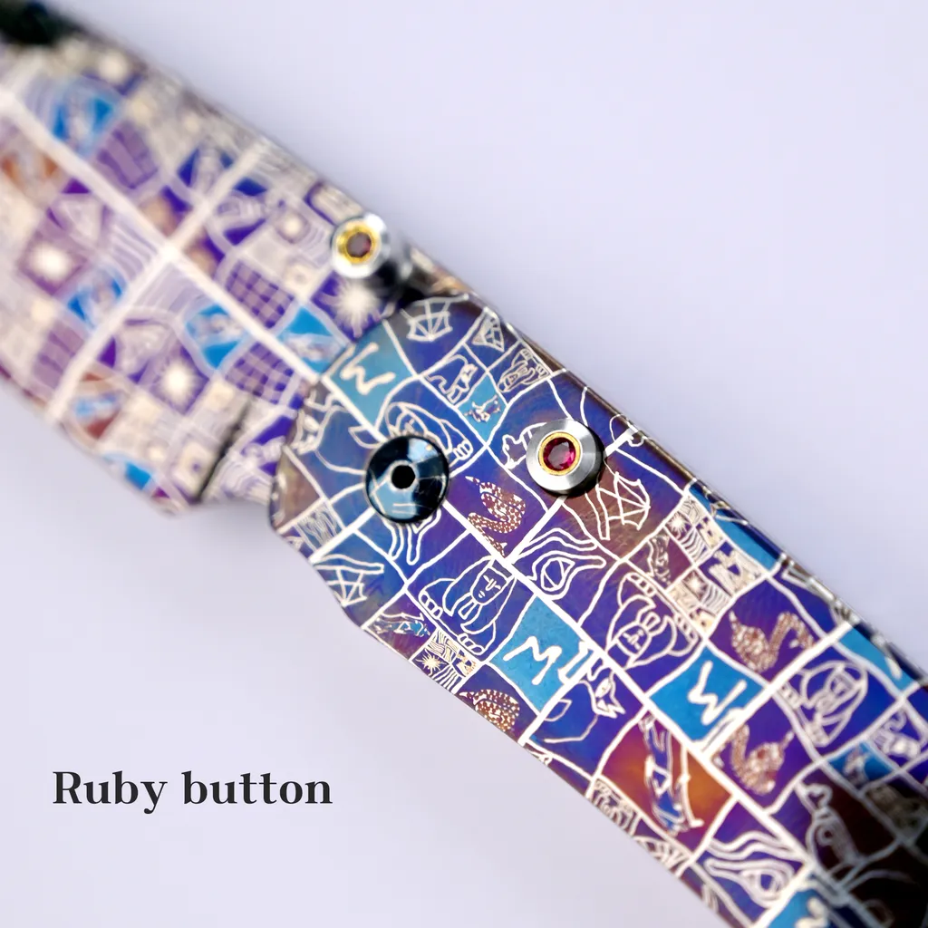 Egyptian Pharaoh Mosaic Knife — Folding Knives, Premium steel — capture 2