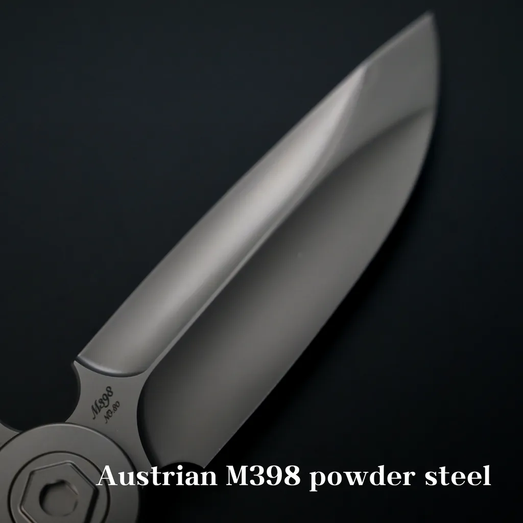 Rike Viper 3 M398 knife — Titanium EDC, Titanium handle — capture 2