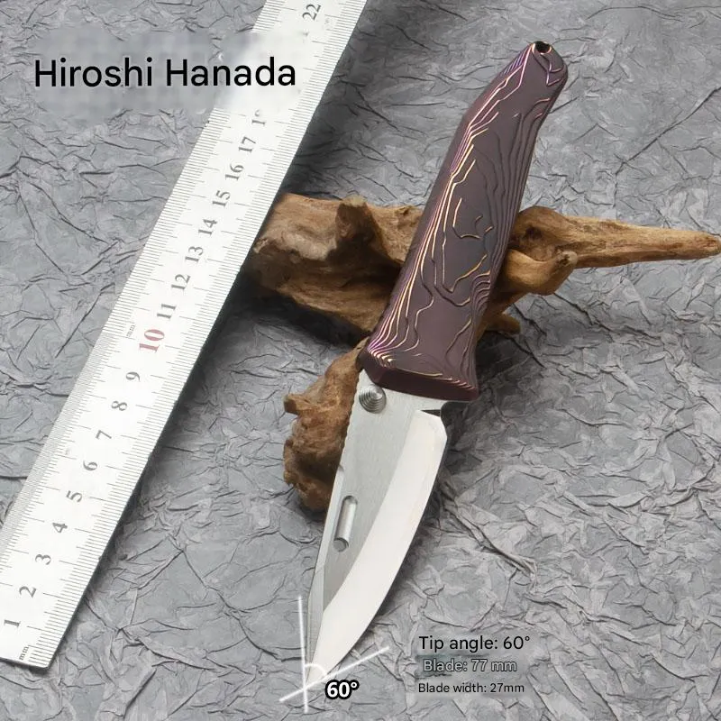 ZDP-189 folding knife — Titanium EDC, Titanium handle — capture 3