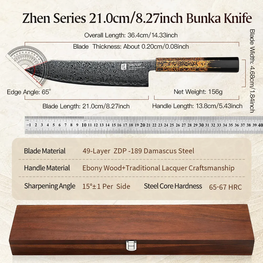 Xinzuo ZDP-189 Damascus knife — Damascus, Damascus steel — capture 2