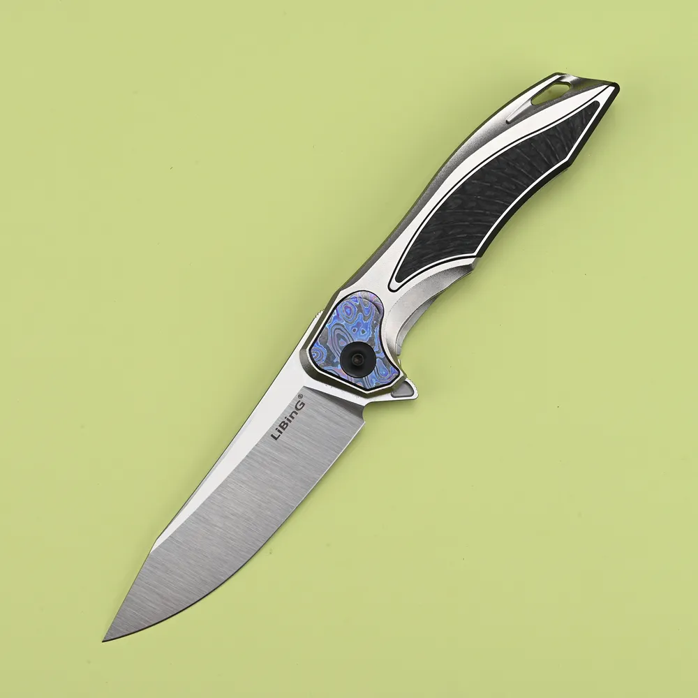 Gray Shark CPM-20CV Folding Knife — Titanium EDC, Titanium handle — capture 2