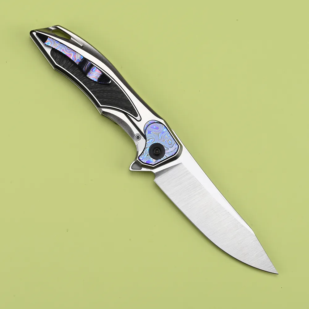 Gray Shark CPM-20CV Folding Knife — Titanium EDC, Titanium handle — capture 3