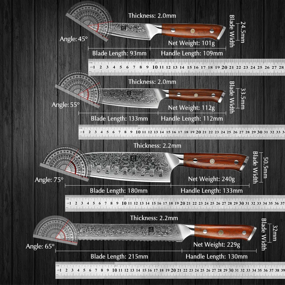 Xinzuo VG-10 kitchen knife set · 199 — Damascus, Damascus steel — capture 2