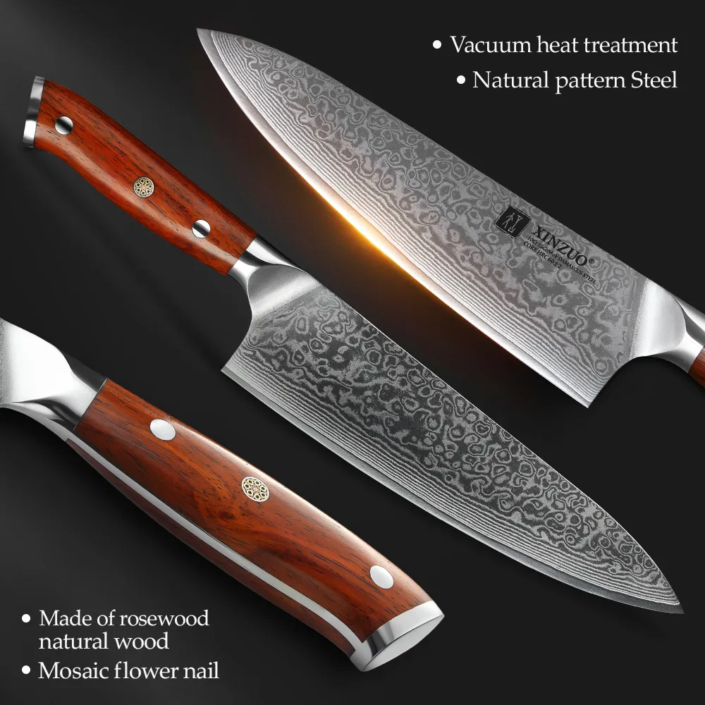 Xinzuo VG-10 kitchen knife set · 199 — Damascus, Damascus steel — capture 3