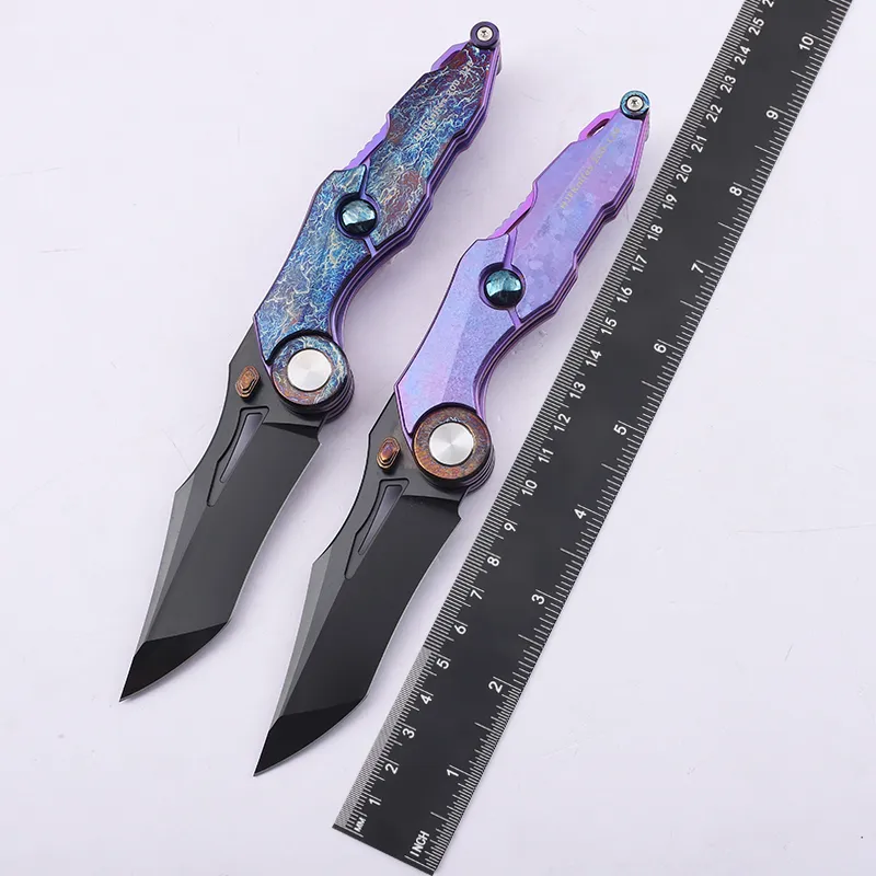 M390 folding knife · 201 — Titanium EDC, Titanium handle