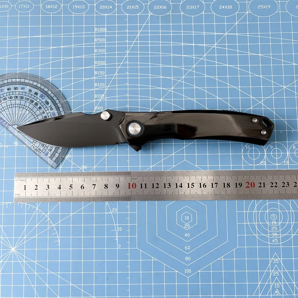 DLC M390 folding knife — Titanium EDC, Titanium handle